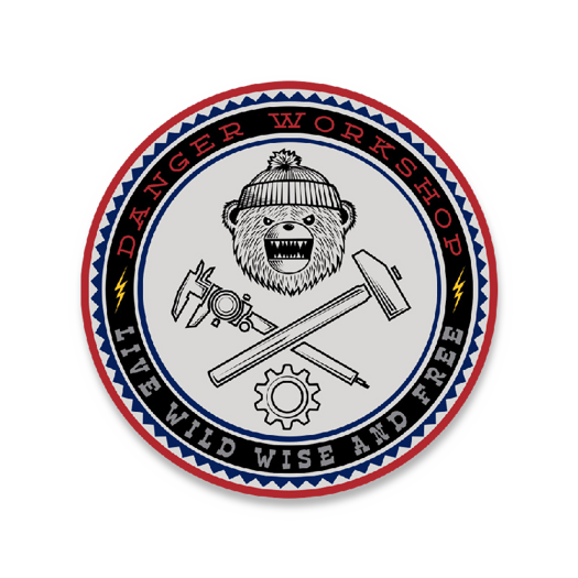 Prometheus Design Werx DRB Danger Workshop Sticker