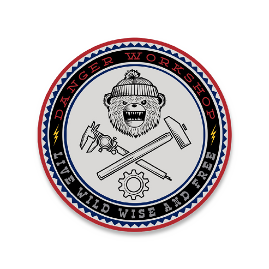 Prometheus Design Werx DRB Danger Workshop Sticker