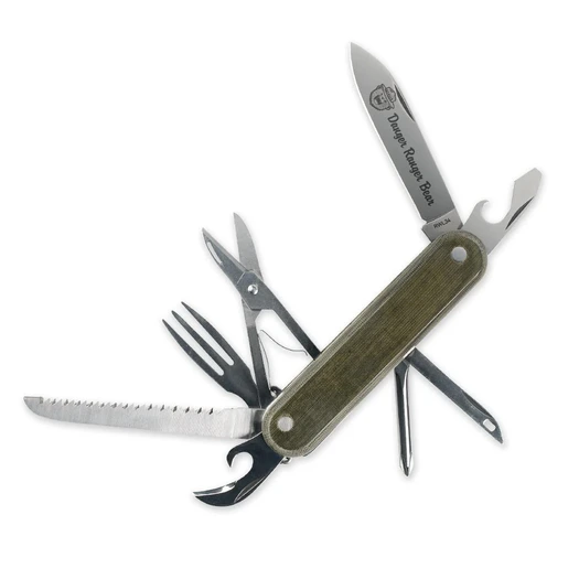 Prometheus Design Werx DRB Scout Knife Linen Micarta RL többfunkciós szerszám