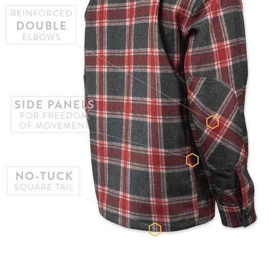 Prometheus Design Werx DRB Woodsman Shirt - Red Plaid Techwool