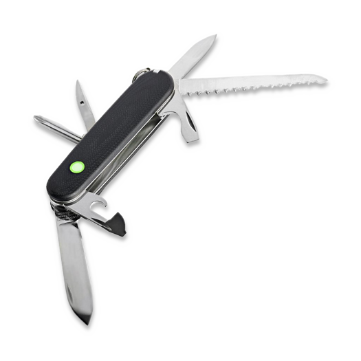 Prometheus Design Werx G10 SAK Scales Smooth - Black kahvapalat