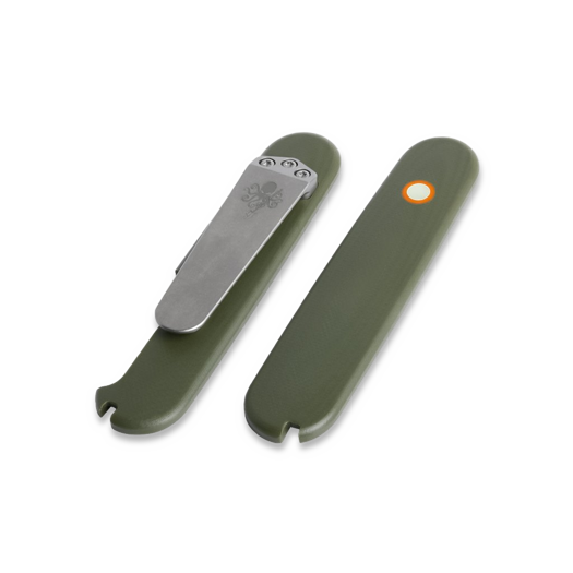 Prometheus Design Werx G10 SAK Scales Smooth - OD Green handle scales