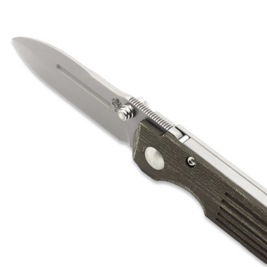 Prometheus Design Werx Invictus-C (Compact) Green Micarta-L folding knife