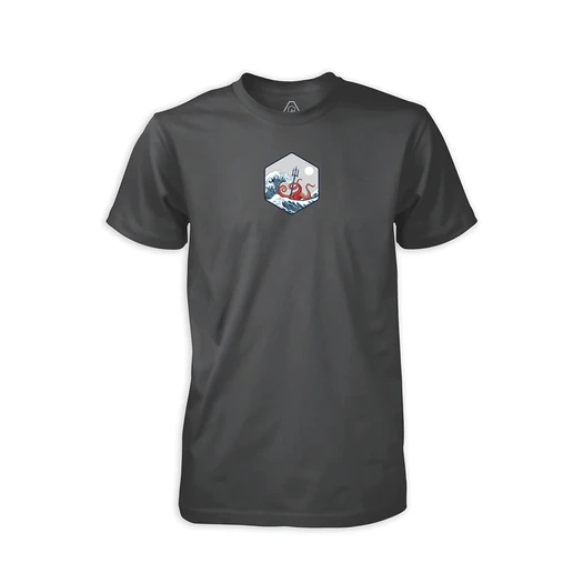 Prometheus Design Werx Kraken Wave T-Shirt - Heavy Metal