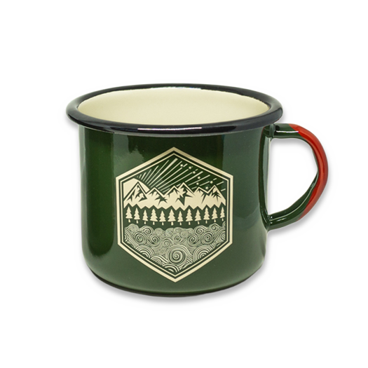 Prometheus Design Werx Never Say Die + AT Enamelware Mug 16oz