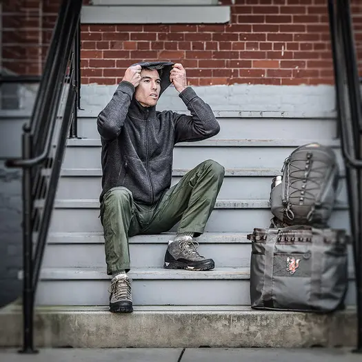 Prometheus Design Werx Orion Merino Hoodie FZ - Pursuit Black