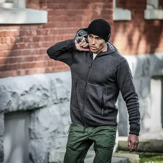 Prometheus Design Werx Orion Merino Hoodie FZ - Pursuit Black