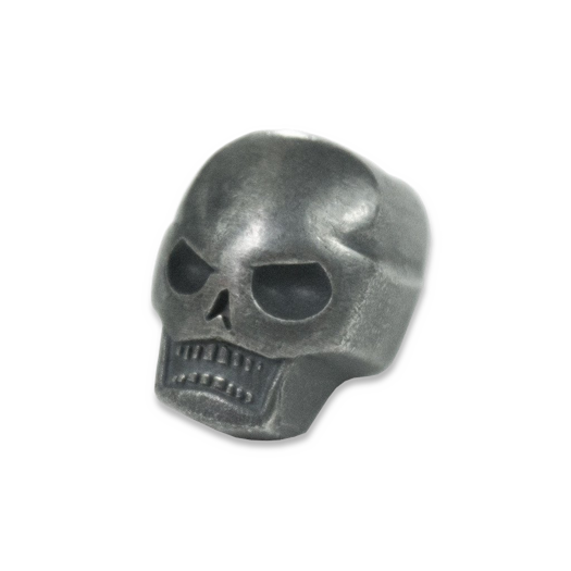 Prometheus Design Werx PDW Memento Mori Skull Bead - Silver