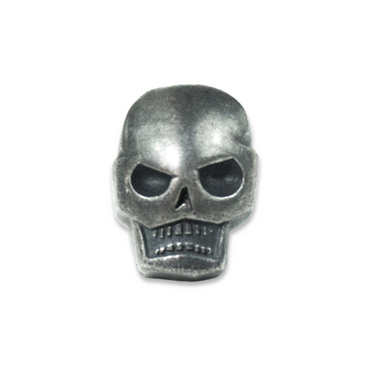 Prometheus Design Werx PDW Memento Mori Skull Bead - Silver