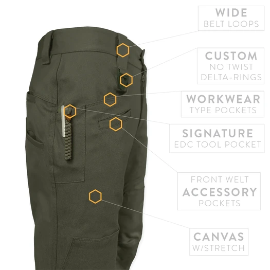 Prometheus Design Werx Raider Field Pant Canvas+ - RG
