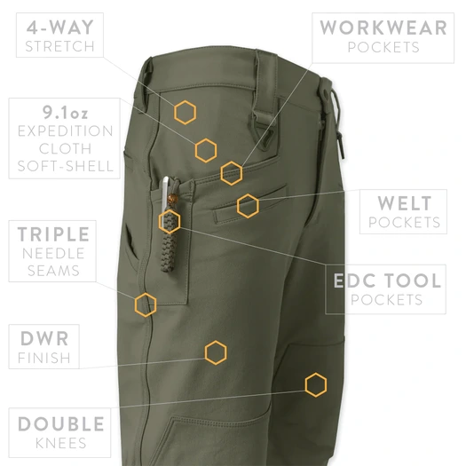 Prometheus Design Werx Raider Field Pant EC - Ranger Green