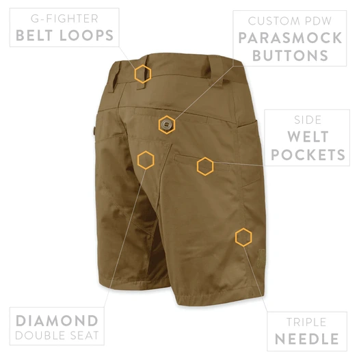 Prometheus Design Werx Raider Field Short NYCO - All Terrain Brown