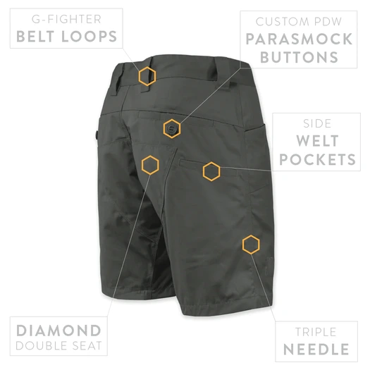 Prometheus Design Werx Raider Field Short NYCO - Machine Mineral Gray