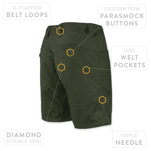 Prometheus Design Werx Raider Field Short NYCO - OD Green