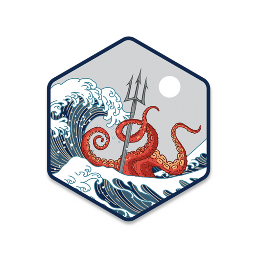 Prometheus Design Werx SPD Great Wave Kraken 2022 Sticker