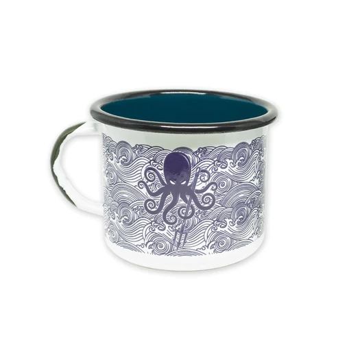 Prometheus Design Werx SPD Kraken Trident + AT Enamelware Mug 16oz