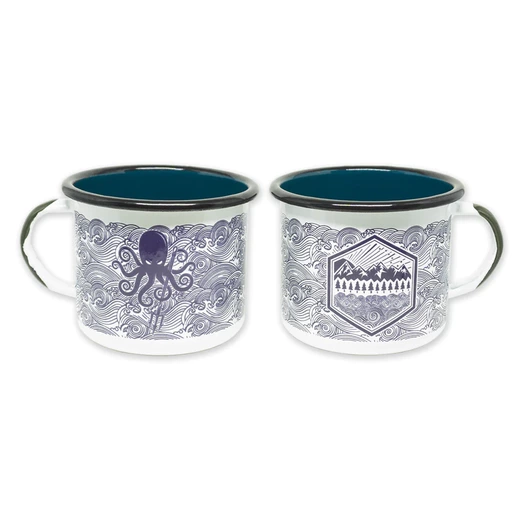 Prometheus Design Werx SPD Kraken Trident + AT Enamelware Mug 16oz