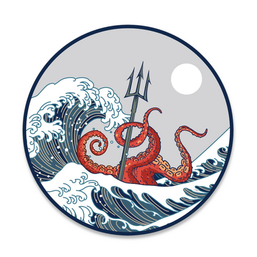 Prometheus Design Werx SPD Kraken Wave Sticker
