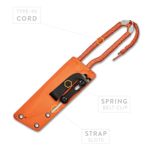 Prometheus Design Werx SPD STS-SFLT - Orange kniv