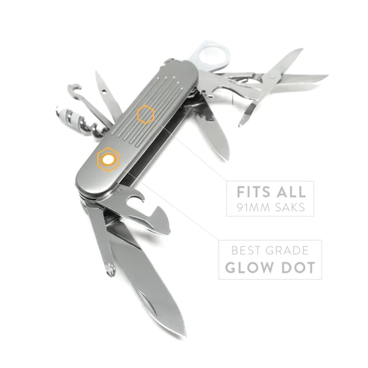Prometheus Design Werx SPD Ti-SAK Scales GID - Fullered handle scales