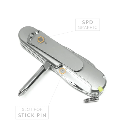 Prometheus Design Werx SPD Ti-SAK Scales GID - Smooth handle scales