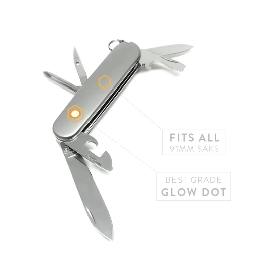 Prometheus Design Werx SPD Ti-SAK Scales GID - Smooth handle scales