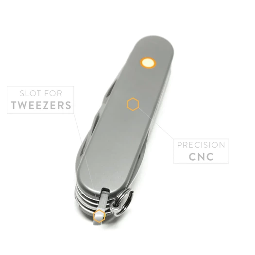 Prometheus Design Werx SPD Ti-SAK Scales GID - Smooth handle scales