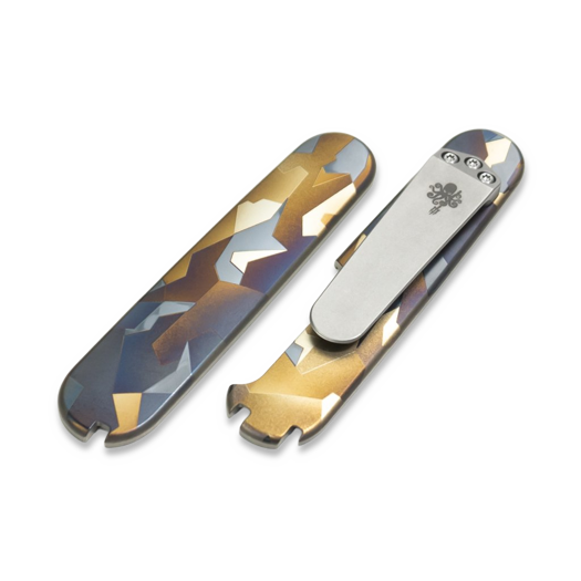 Prometheus Design Werx SPD Ti-SAK Scales - M90 Camo kahvapalat