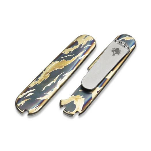 Handle scales Prometheus Design Werx SPD Ti-SAK Scales - Tigerstripe Camo
