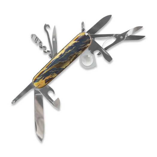 Prometheus Design Werx SPD Ti-SAK Scales - Tigerstripe Camo handle scales