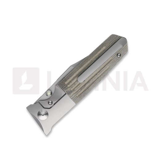 Prometheus Design Werx STS-B OD Green Linen Micarta sulankstomas peilis