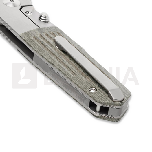 Prometheus Design Werx STS-B OD Green Linen Micarta sulankstomas peilis