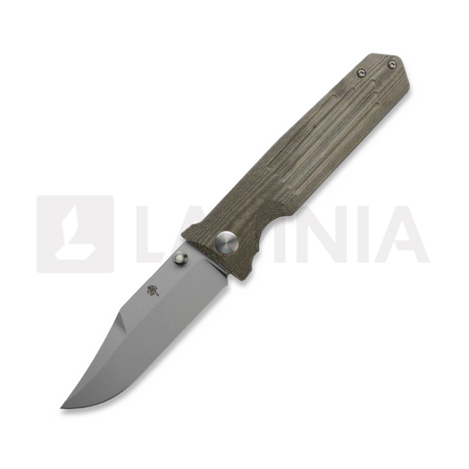 Prometheus Design Werx STS - OD Green Linen Micarta M390 Taschenmesser