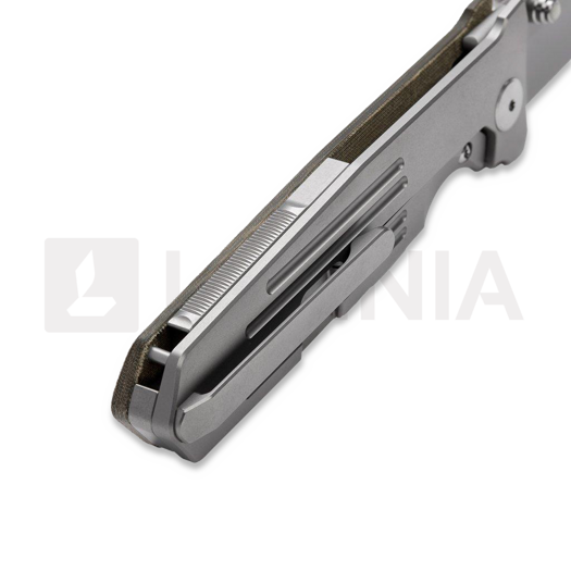 Prometheus Design Werx STS - OD Green Linen Micarta M390 foldekniv