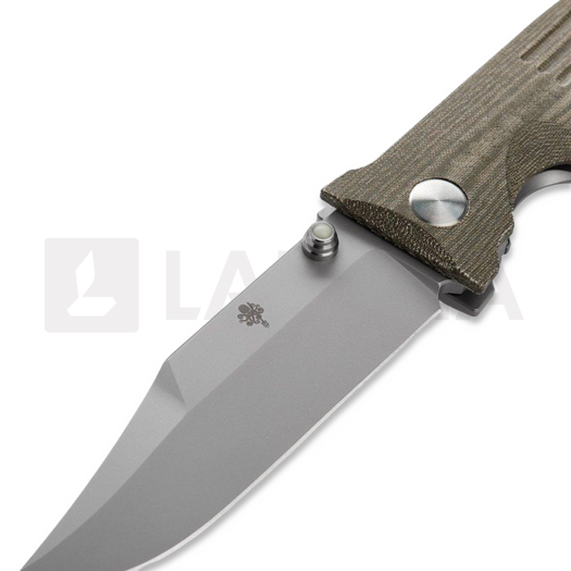 Prometheus Design Werx STS - OD Green Linen Micarta M390 foldekniv