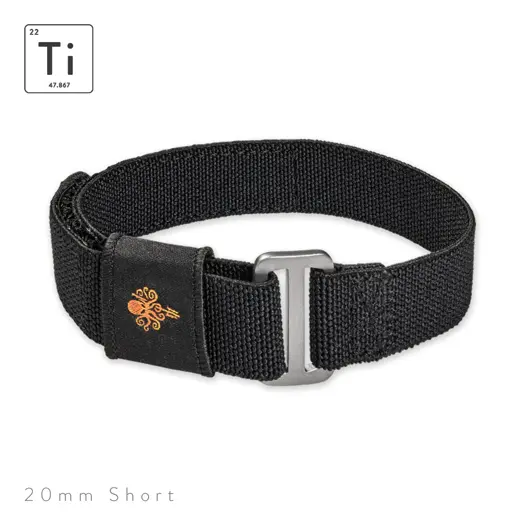 Prometheus Design Werx Ti-FXDS Strap 20mm - Black Short