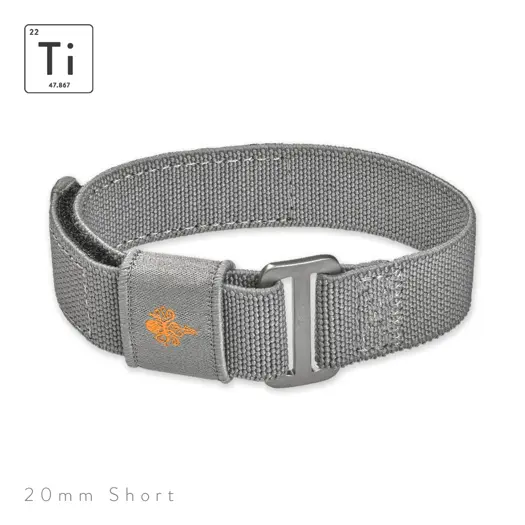 Prometheus Design Werx Ti-FXDS Strap 20mm - Gray Short