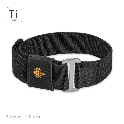 Prometheus Design Werx Ti-FXDS Strap 22mm - Black Short