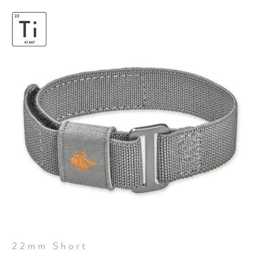 Prometheus Design Werx Ti-FXDS Strap 22mm - Gray Short