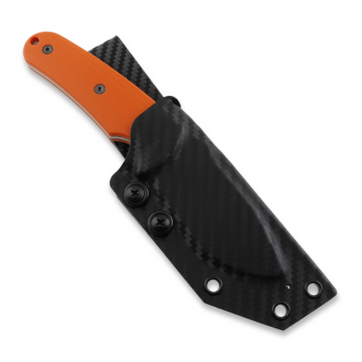 Puppy K&T Mini Tactical Puppy knife, Orange handle, Plain edge