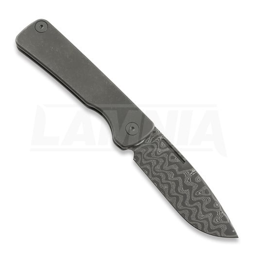Coltello pieghevole Puppy K&T Puppy 8th Top V2 - Chad Nichols Damascus