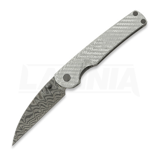 Puppy K&T Snakelet V5 Top - Chad Nichols Damascus sulankstomas peilis