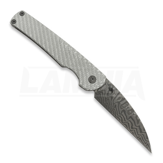 Puppy K&T Snakelet V5 Top - Chad Nichols Damascus sulankstomas peilis