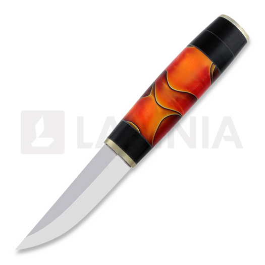 Cuchillo Puukkopaja Jaska Nukari Akryylipuukko, black/laava