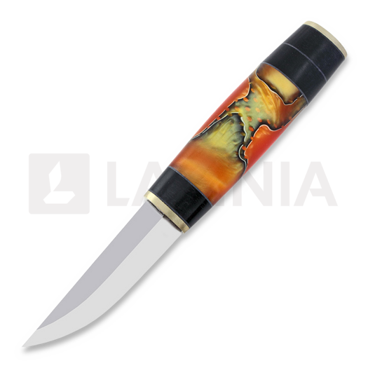 Puukkopaja Jaska Nukari Akryylipuukko knife, black/yellow