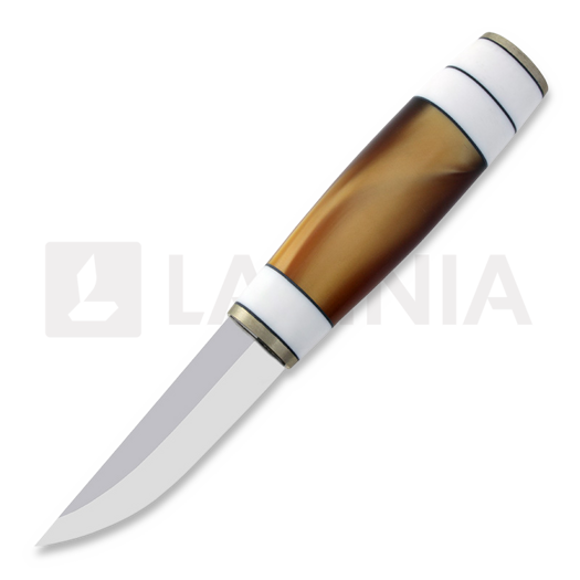 Cuchillo Puukkopaja Jaska Nukari Akryylipuukko, black/yellow