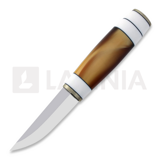 Puukkopaja Jaska Nukari Akryylipuukko kés, black/yellow