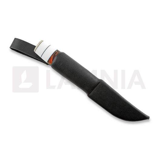 Coltello Puukkopaja Jaska Nukari Akryylipuukko, white/laava