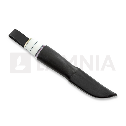 Coltello Puukkopaja Jaska Nukari Akryylipuukko, white/rose