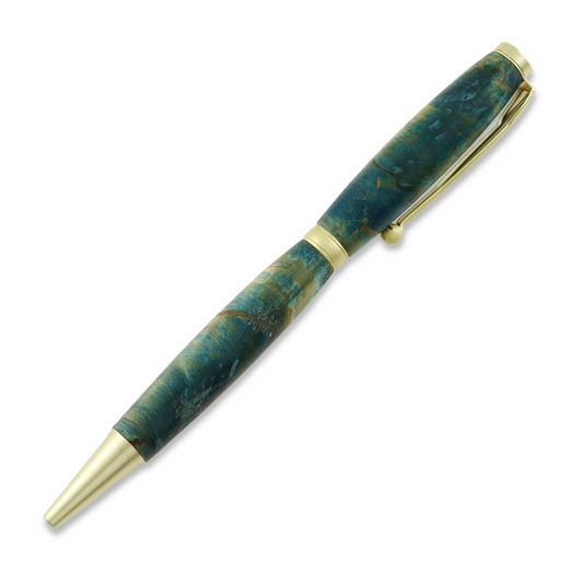 Puukkopuu Pencil, stained birch, blue